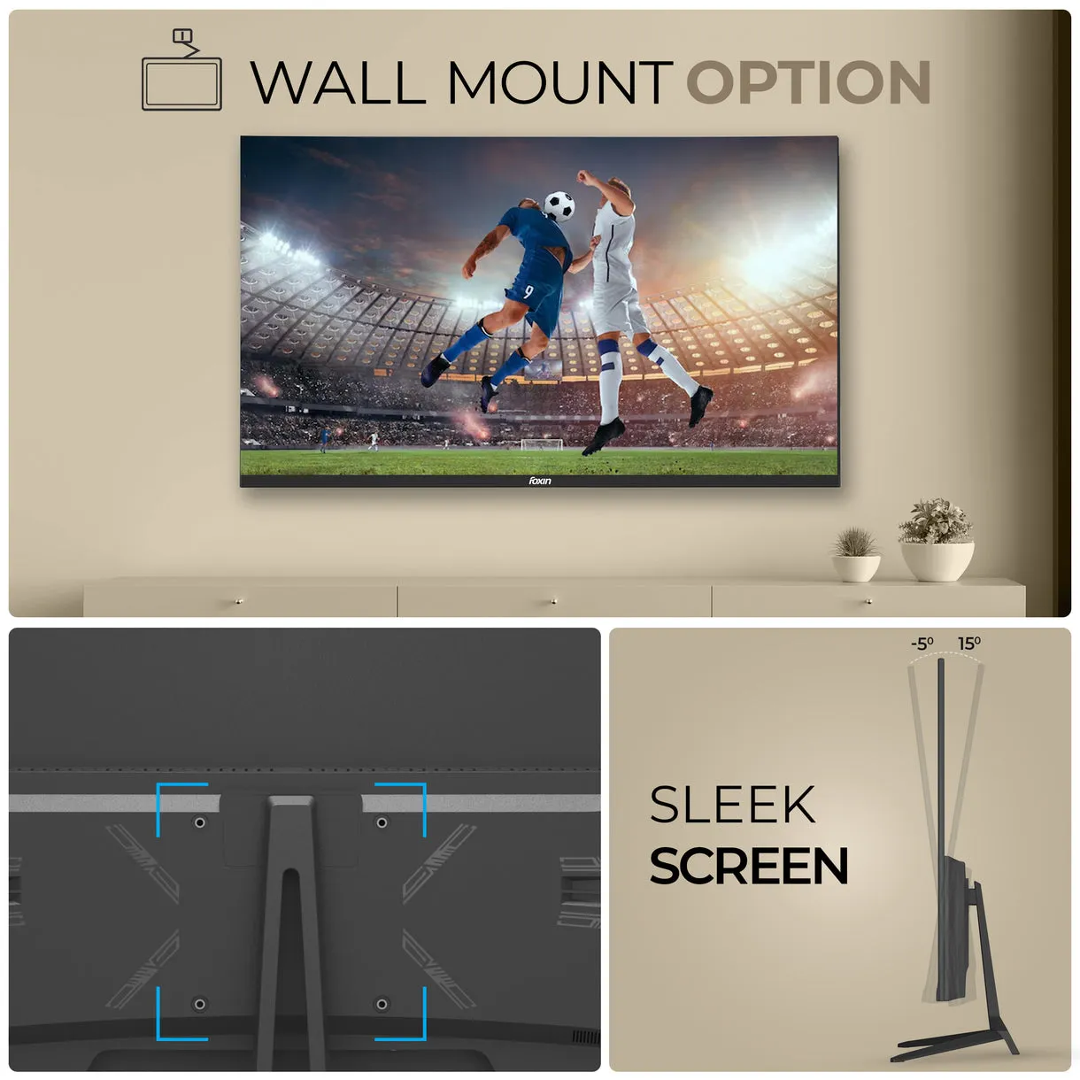 Foxin LED Monitor 32" IPS FHD 75Hz with HDMI | VGA | Speaker (Elite 32) view 6